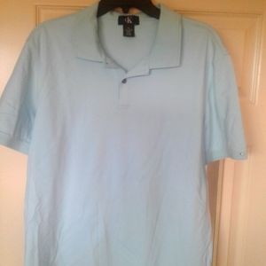 Calvin Klein CK mens polo light sky blue XL